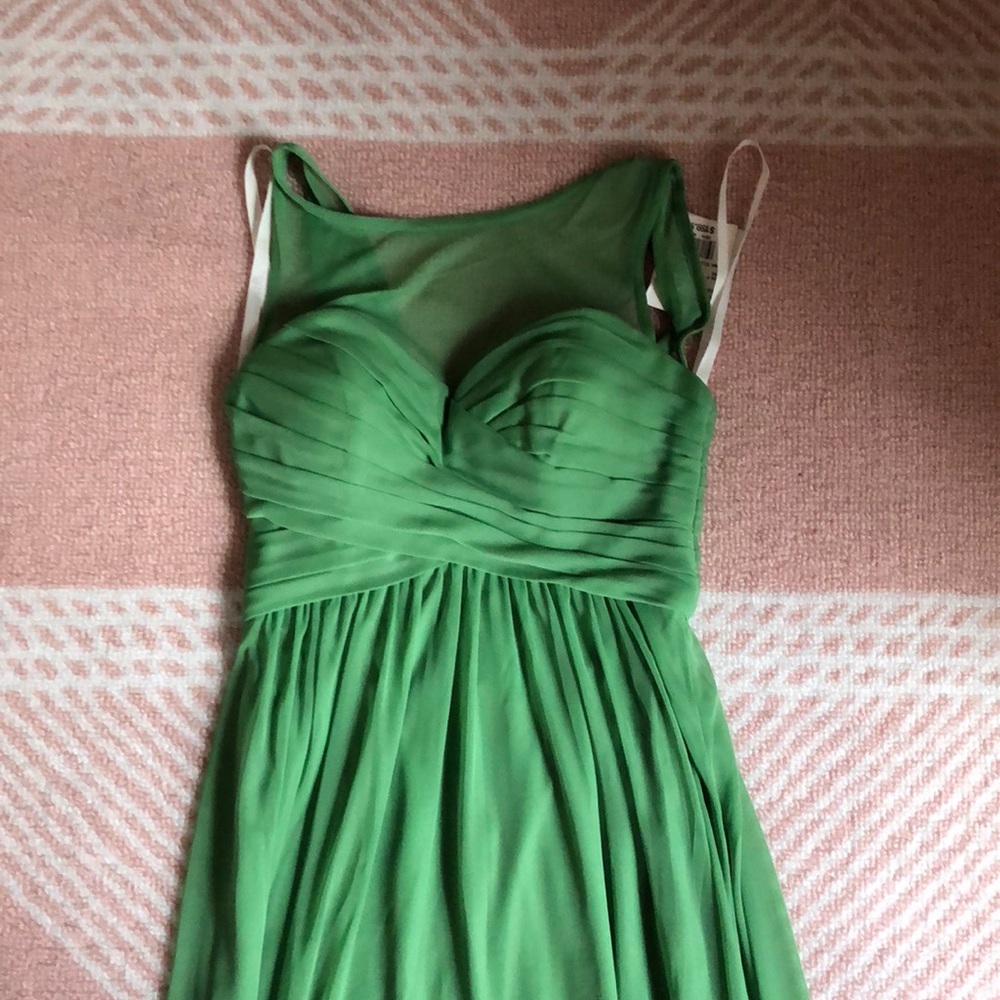 Long green dress